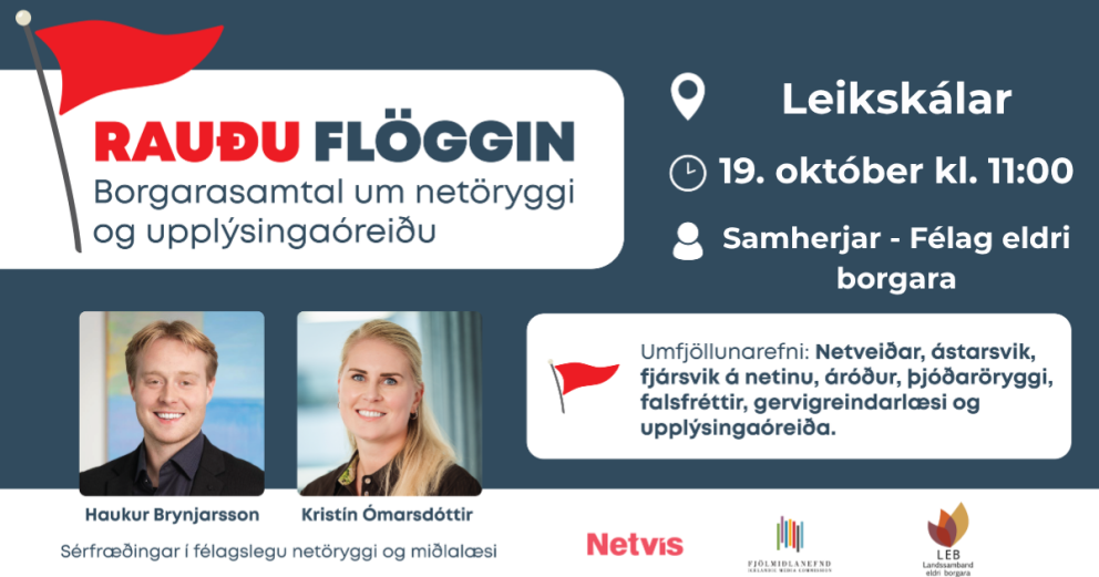 Rauðu Flöggin - Borgarasamtal um netöryggi og upplýsingaóreiðu