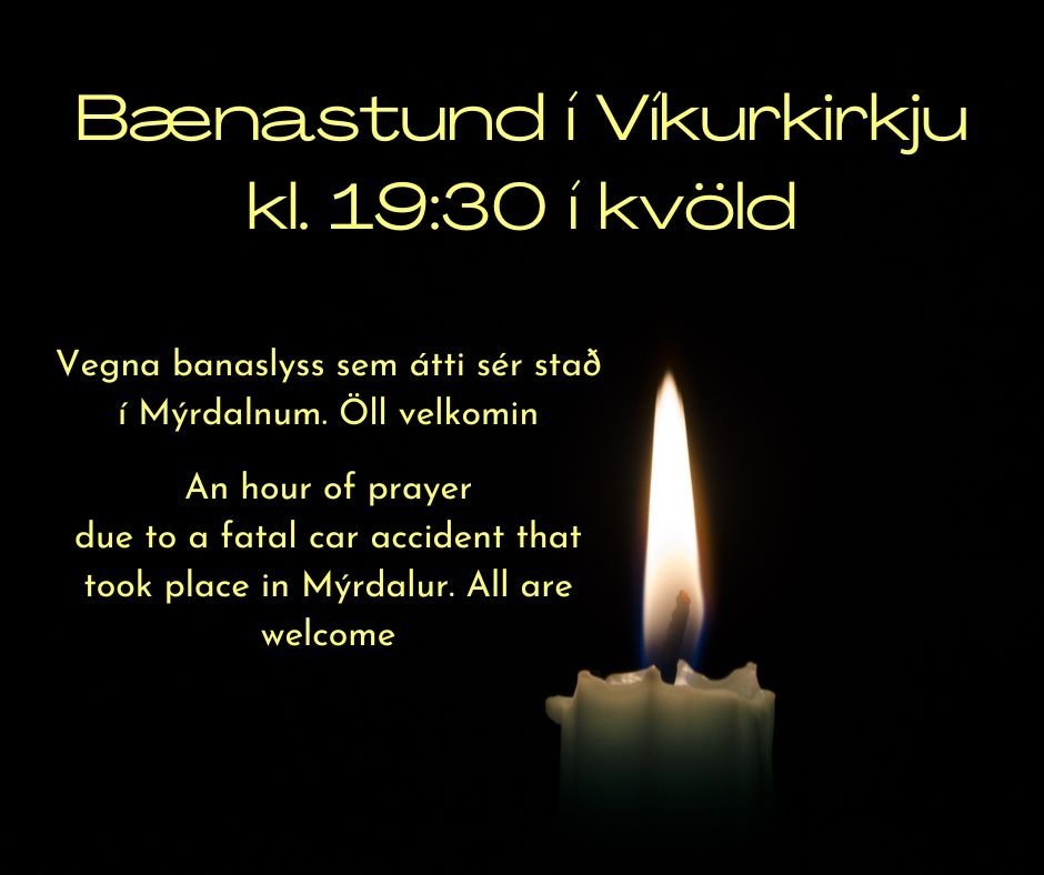 Bænastund í Víkurkirkju