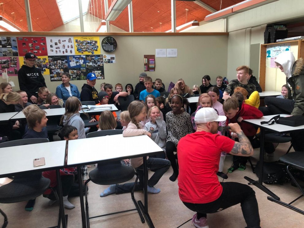 Geðlestin í heimsókn í Víkurskóla