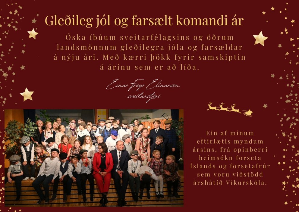 Jólakveðja sveitarstjóra
