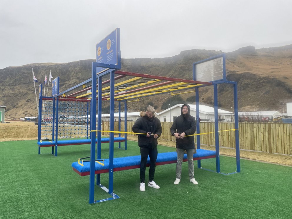 Vígsla Skólahreystibrautar í Vík
