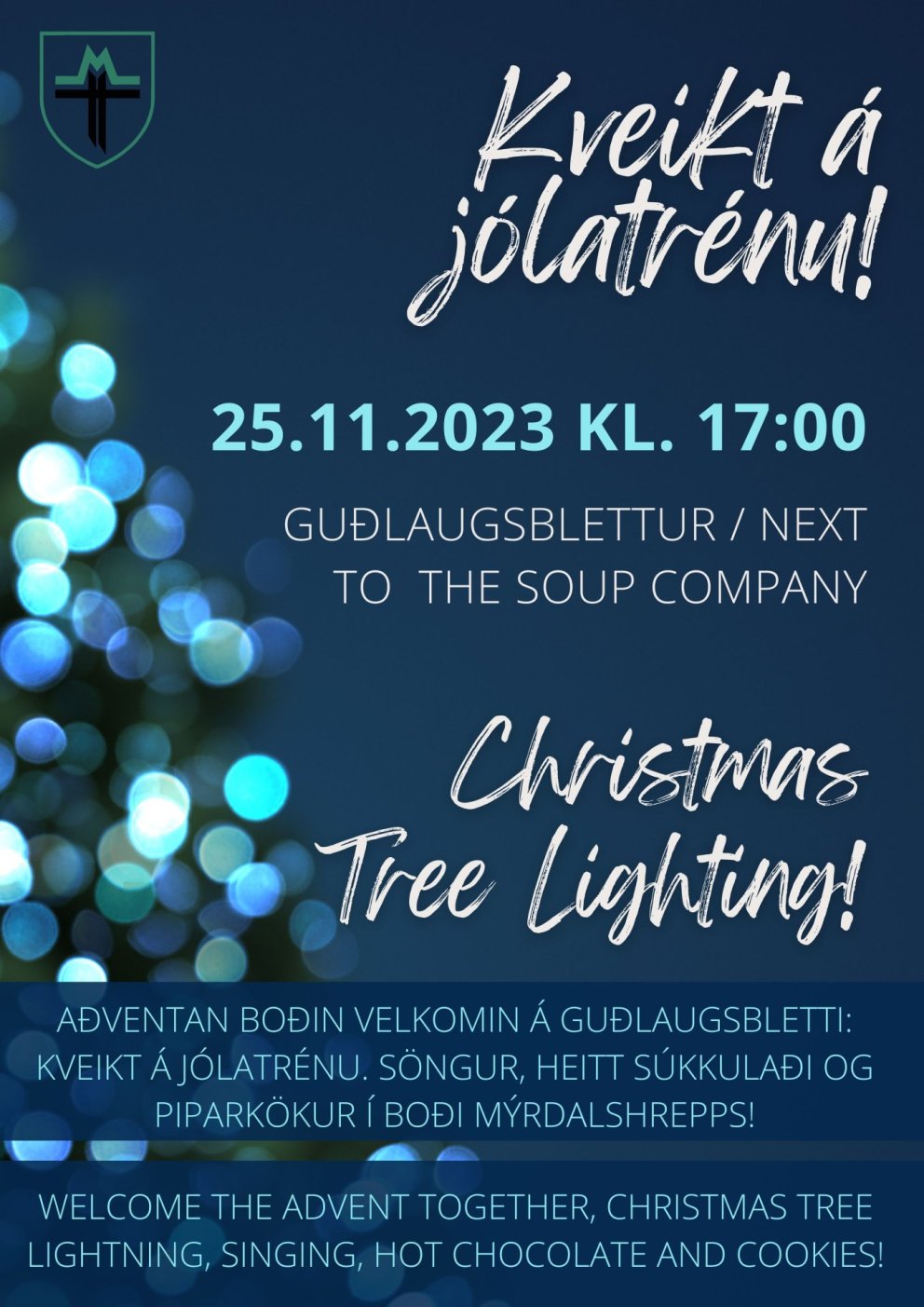 Kveikt á jólatré / Lighting the Christmas tree