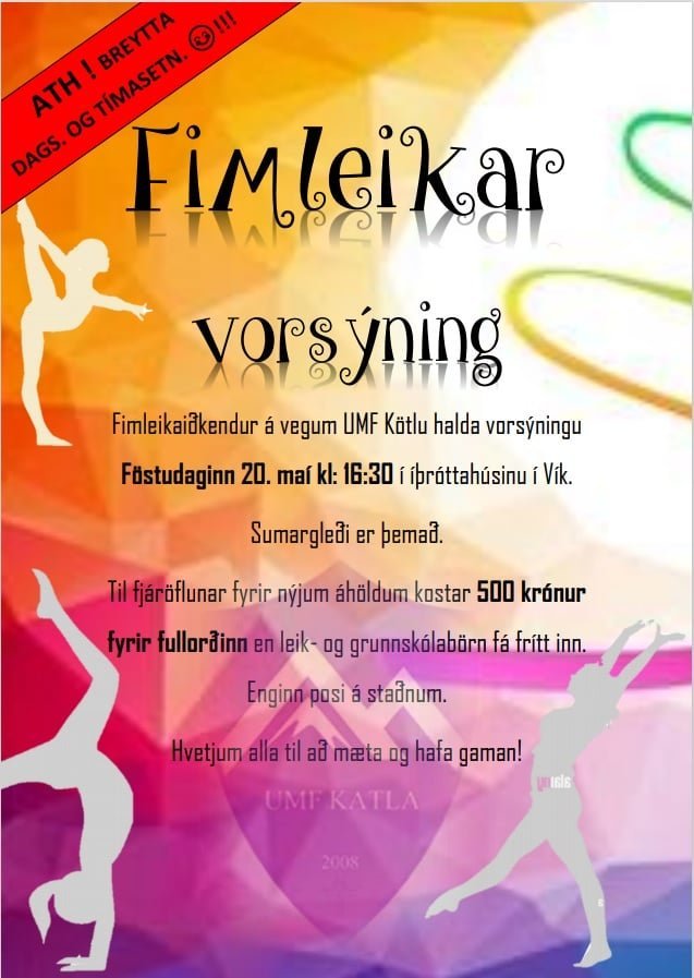 Fimleikar vorsýning