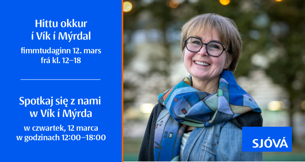 Sjóvá - Hittu okkur í Vík í Mýrdal á fimmtudaginn 12. mars