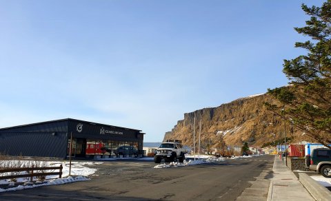 Lækkun á hámarkshraða í Þéttbýlinu í Vík.