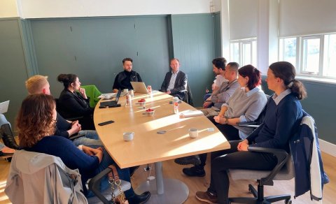 The English-speaking council had it's first meeting today in Leikskálar