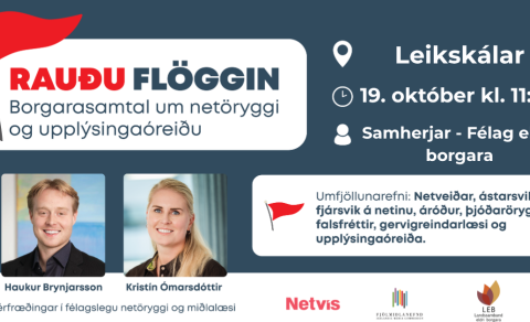 Rauðu Flöggin - Borgarasamtal um netöryggi og upplýsingaóreiðu