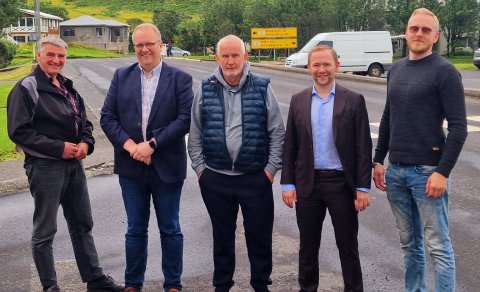 F.v. Jóhannes Gissurarson oddivit Skaftárhrepps, Einar Krisján Jónsson sveitarstjóri Skaftárhrepps, …