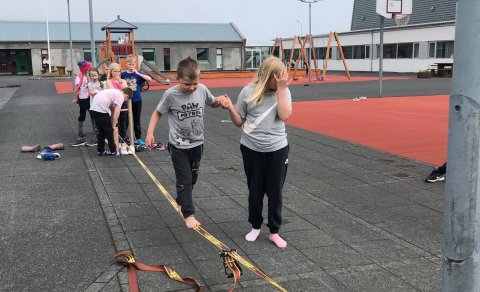 Líf og fjör á leikjanámskeiði