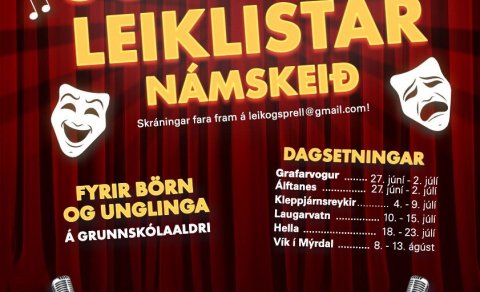Söng- og leiklistar námskeið - 8.08.-13.08