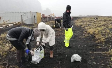 Hreinsunarátak í tilefni Regnbogahátíðarinnar 2021.