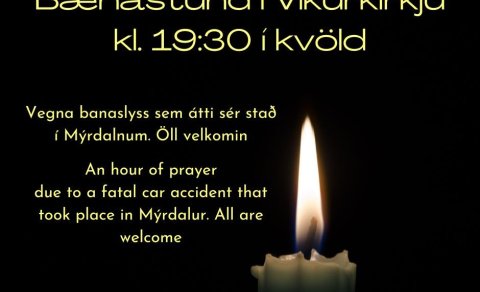 Bænastund í Víkurkirkju