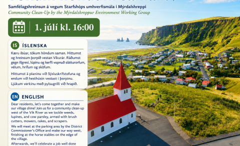 Hreinsunardagur í Vík