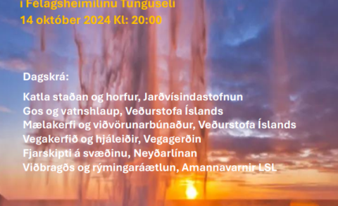 Opinn upplýsingafundur - Katla og áhrif hennar