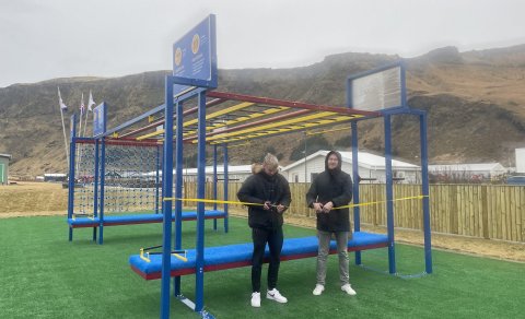 Vígsla Skólahreystibrautar í Vík