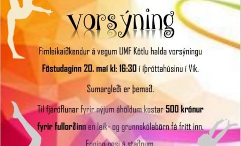 Fimleikar vorsýning