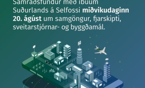 Opinn íbúafundur með innviðaráðherra