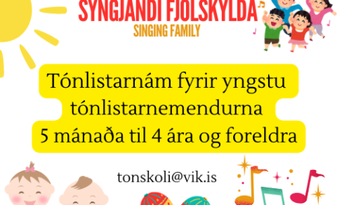 Tónlistarnám fyrir yngstu tónlistarnemendurna og fóreldra